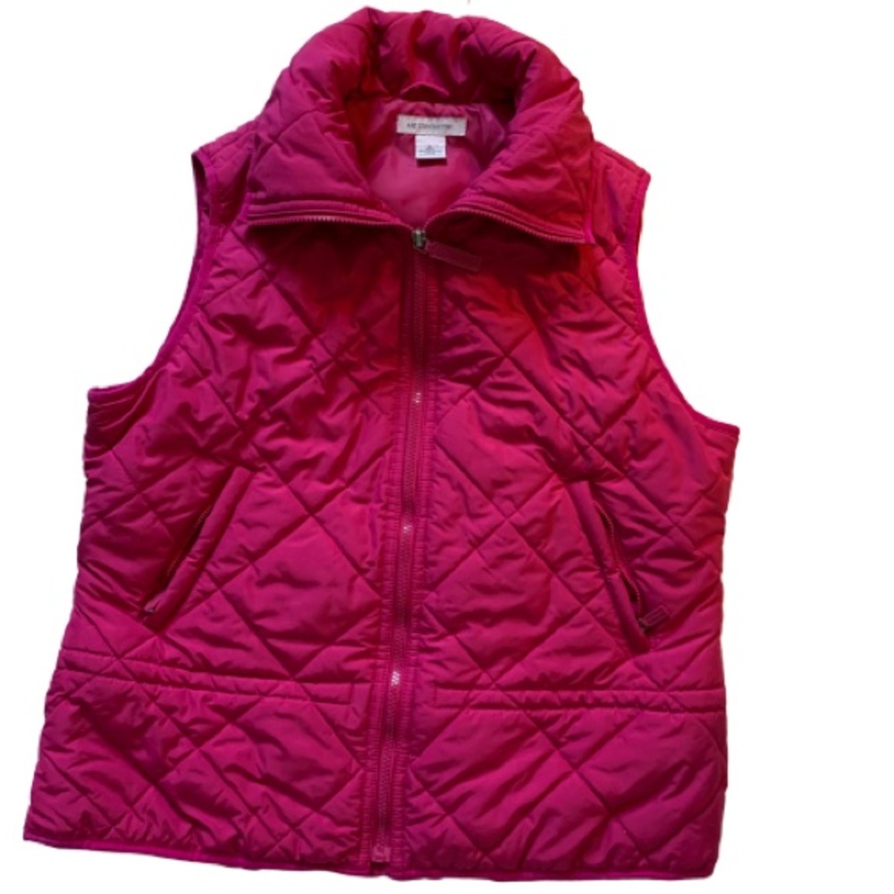 Liz Claiborne Pink Puffer Vest Size L